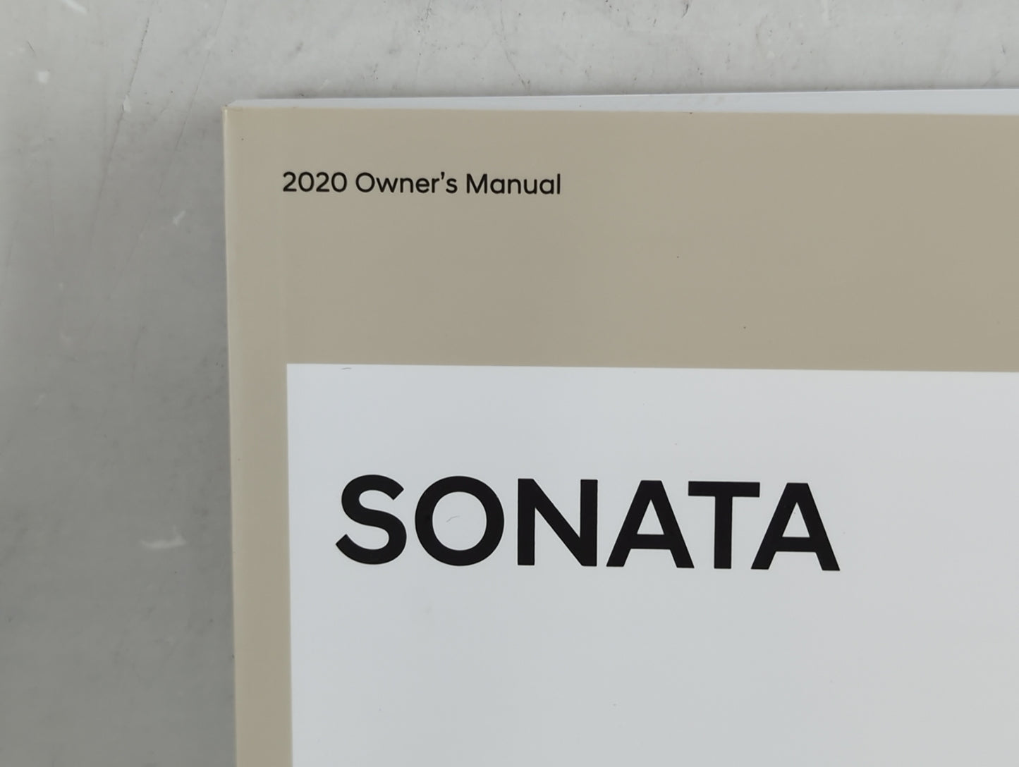 2020 Hyundai Sonata Owners Manual Book Guide OEM Used Auto Parts - Oemusedautoparts1.com