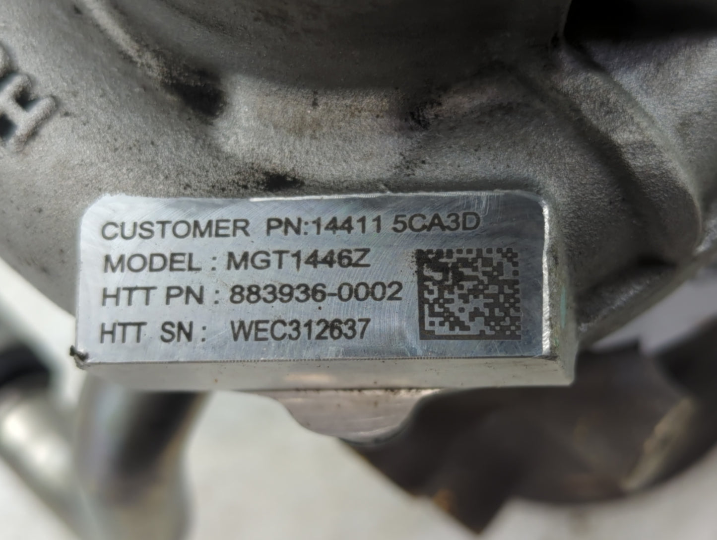 2016 Infiniti Q50 Turbocharger Turbo Charger Super Charger Supercharger - Oemusedautoparts1.com