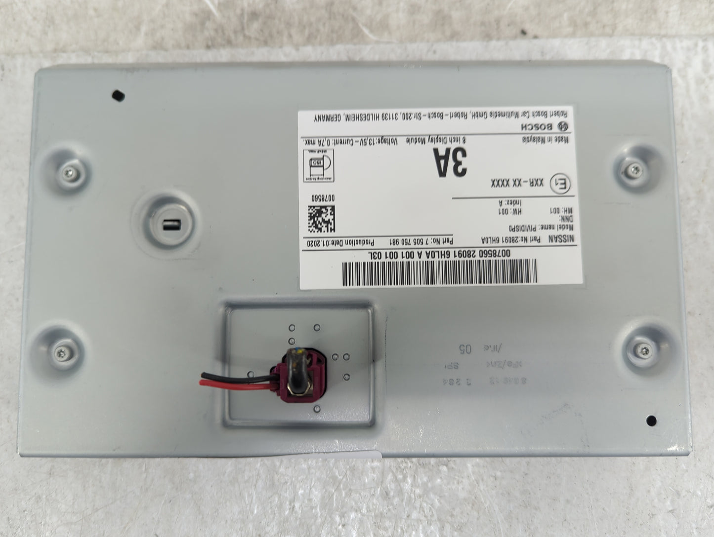 2020 Infiniti Qx50 Information Display Screen - Oemusedautoparts1.com