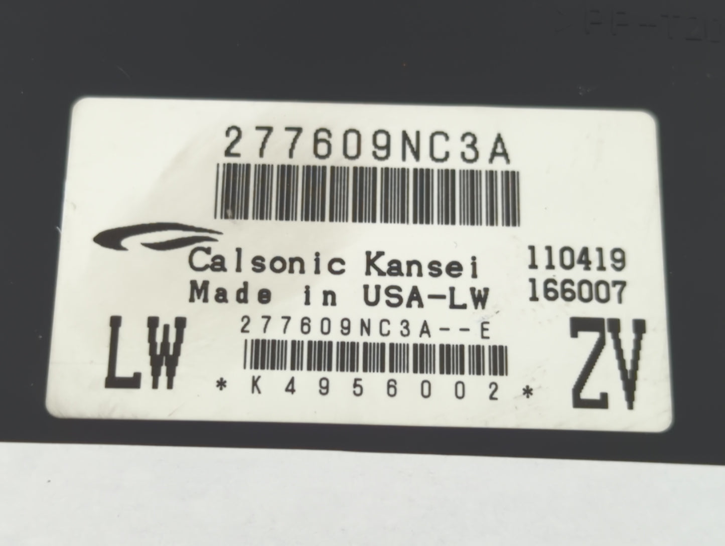 2020 Infiniti Qx60 Air Conditioning Temperature Module - Oemusedautoparts1.com