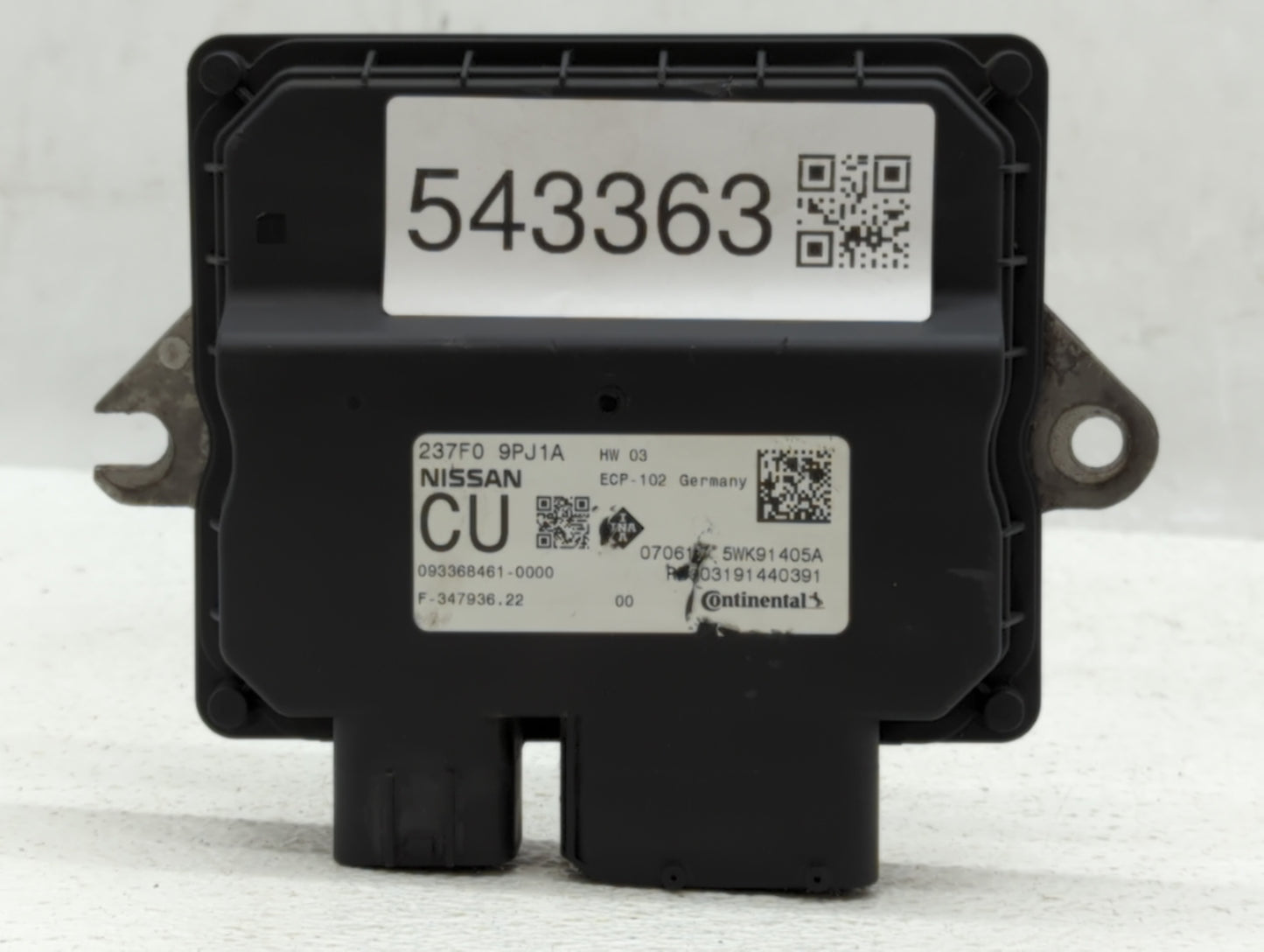 2018-2020 Infiniti Qx60 PCM Engine Control Computer ECU ECM PCU OEM P/N:237F0 9PJ1A Fits Fits 2018 2019 2020 OEM Used Auto P