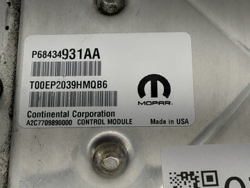 2020-2022 Jeep Grand Cherokee PCM Engine Control Computer ECU ECM PCU OEM P/N:68434931AA Fits Fits 2020 2021 2022 OEM Used Auto Parts
