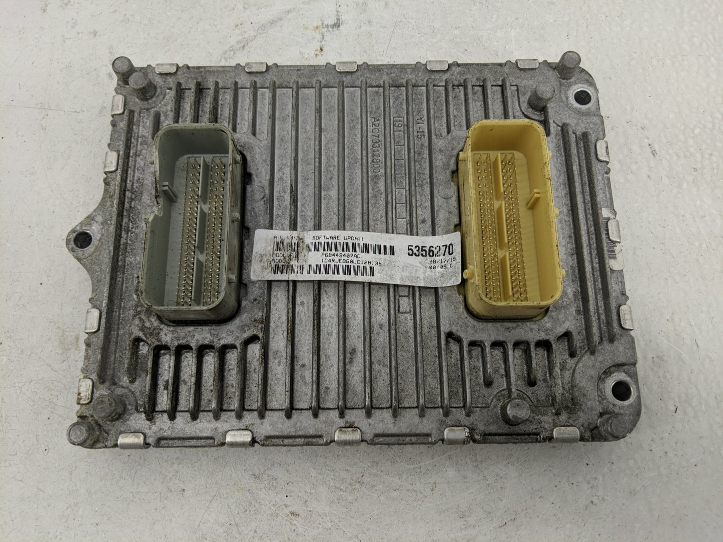 2020-2022 Jeep Grand Cherokee PCM Engine Control Computer ECU ECM PCU OEM P/N:68434931AA Fits Fits 2020 2021 2022 OEM Used A