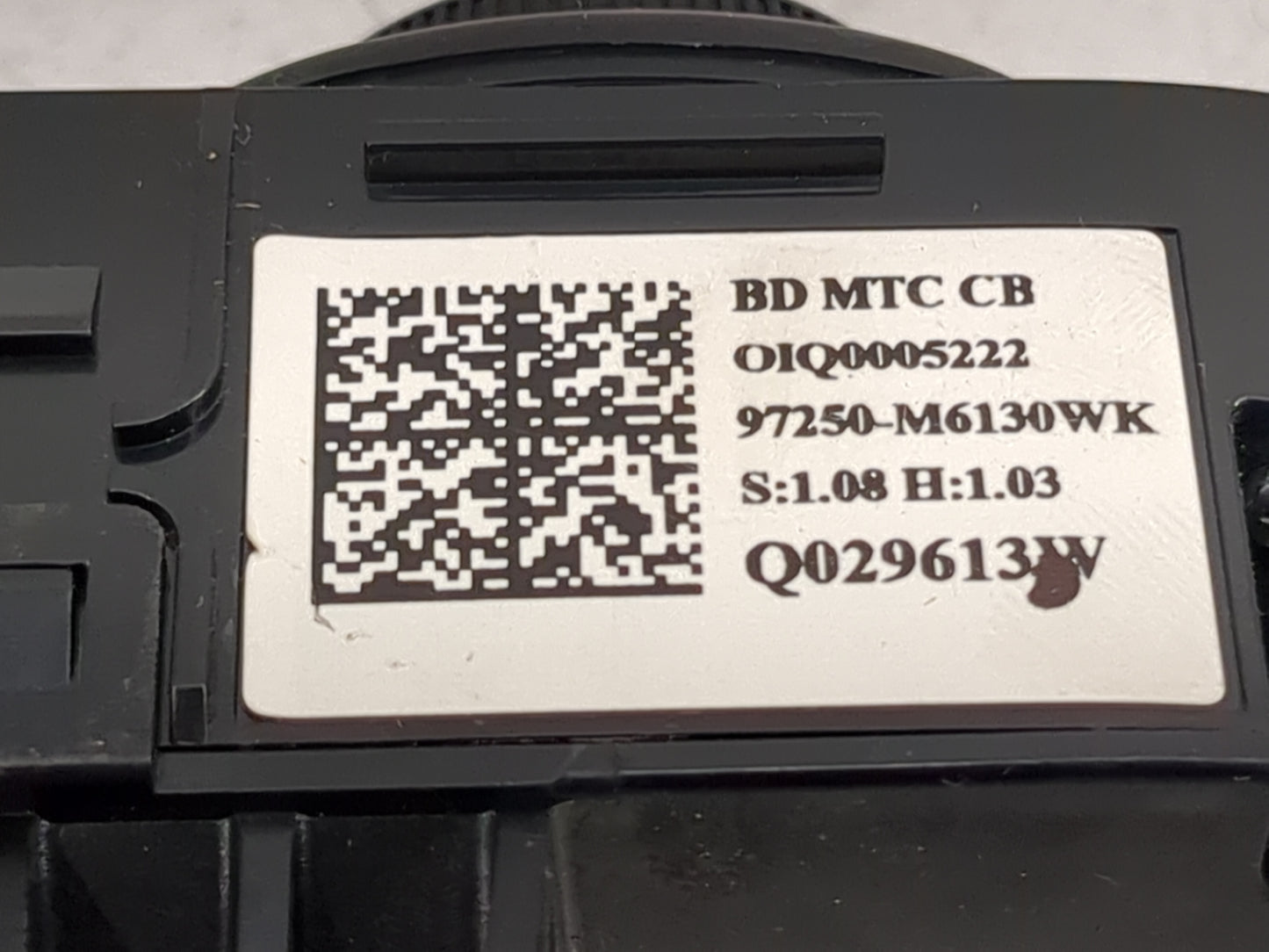 2019-2021 Kia Forte Climate Control Module Temperature AC/Heater Replacement P/N:97250-M6130WK Fits Fits 2019 2020 2021 OEM