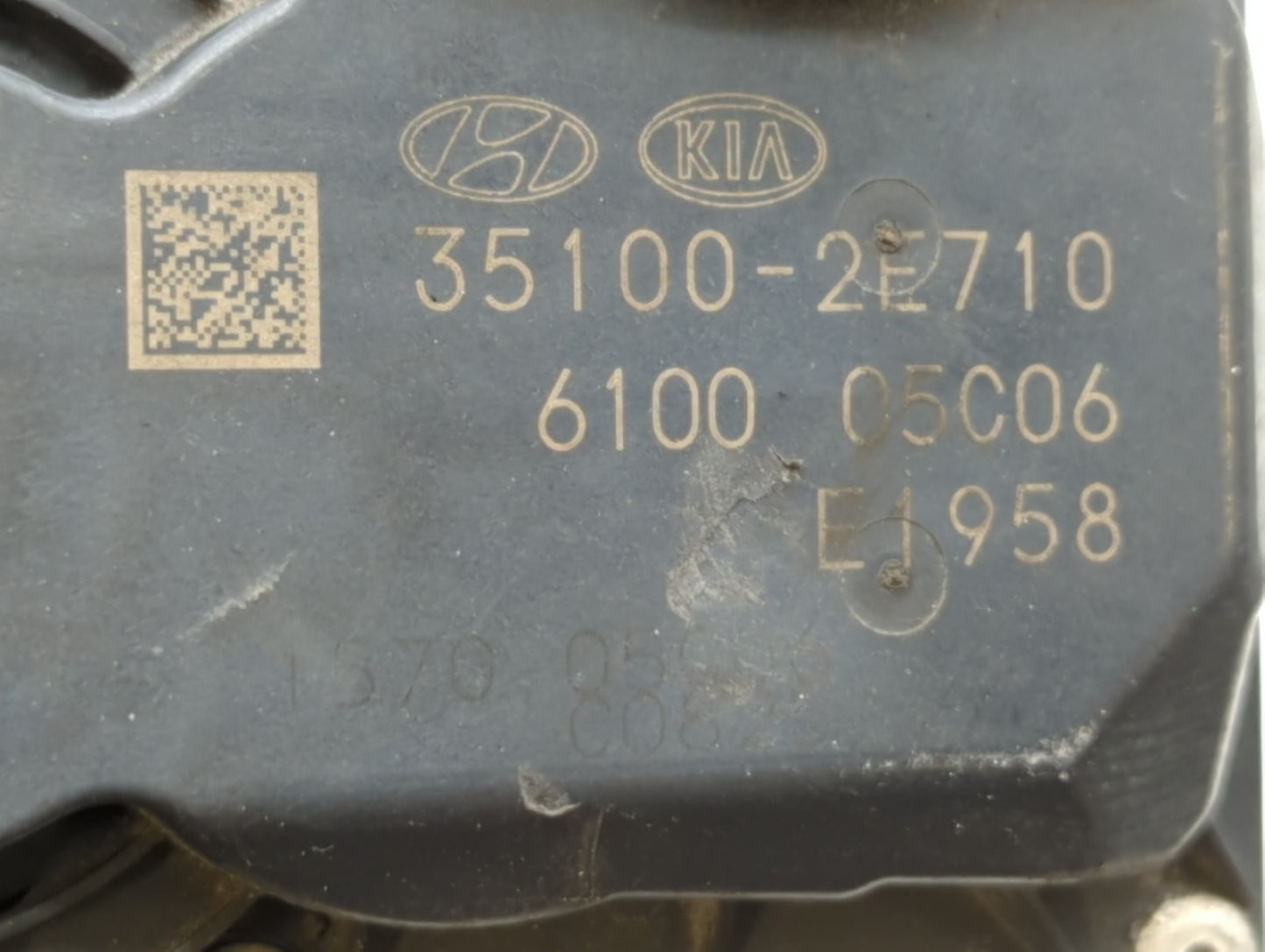 2020 Kia Forte Throttle Body P/N:35100-2E710 Fits OEM Used Auto Parts - Oemusedautoparts1.com