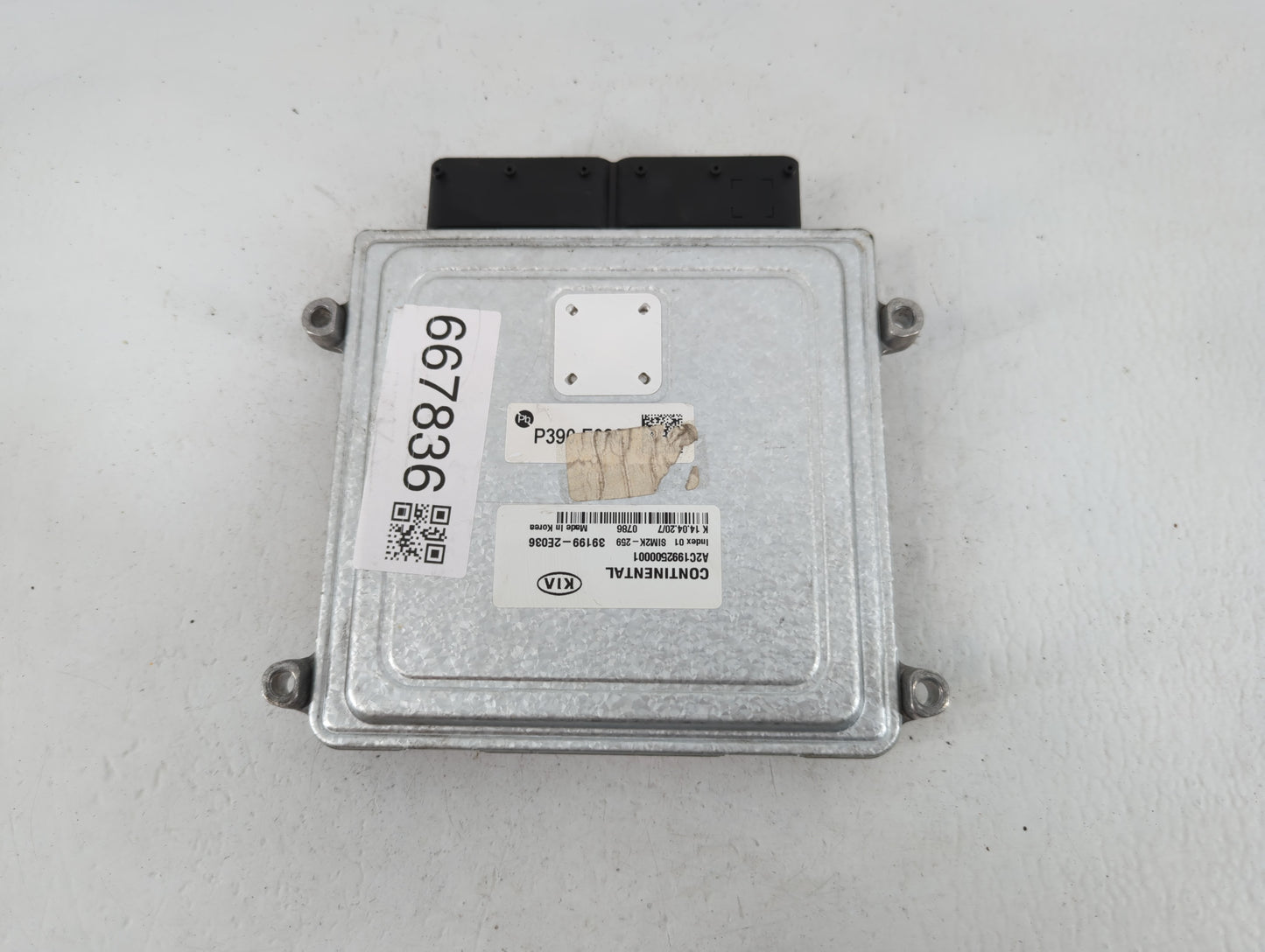 2019-2021 Kia Forte PCM Engine Control Computer ECU ECM PCU OEM P/N:39199-2E036 Fits Fits 2019 2020 2021 OEM Used Auto Parts