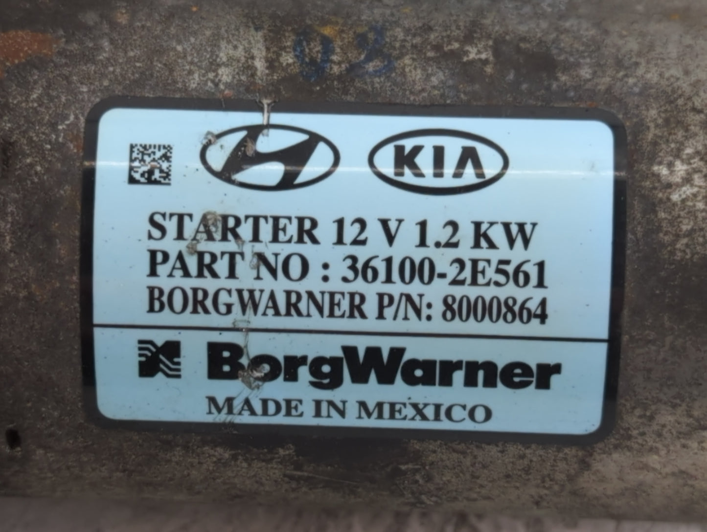2017-2022 Kia Forte Car Starter Motor Solenoid OEM P/N:36100-2E561 Fits Fits 2017 2018 2019 2020 2021 2022 OEM Used Auto Par