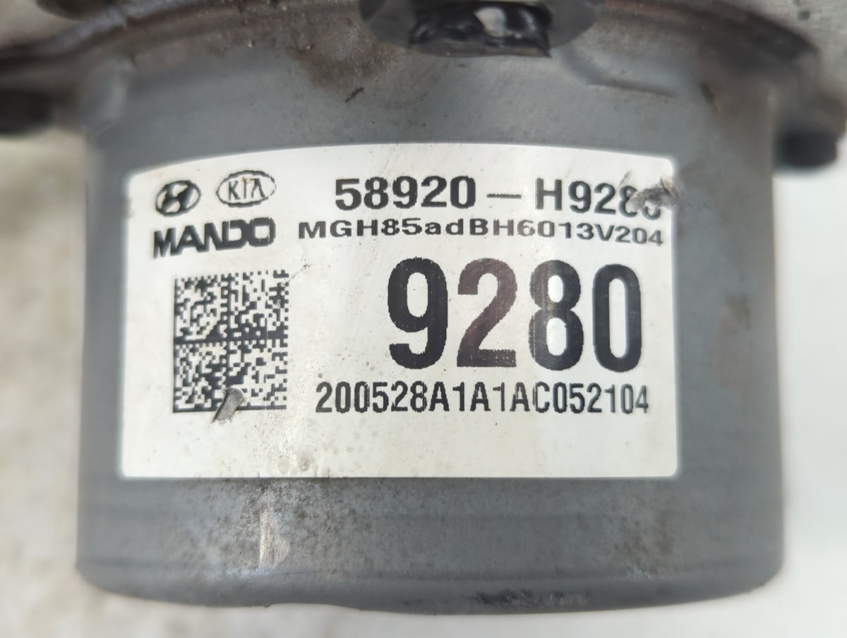 2020 Kia Rio Anti-Lock Brake ABS Pump Module Actuator OEM P/N:58920-H9280 Fits Fits 2021 2022 OEM Used Auto Parts - Oemuseda