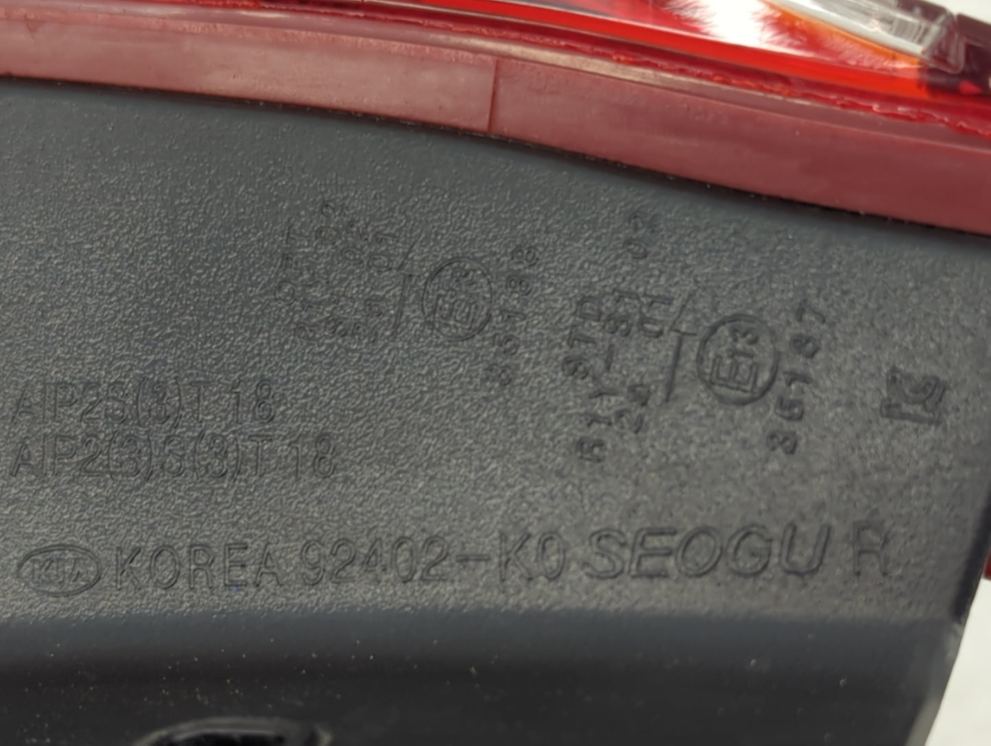 2020-2021 Kia Soul Tail Light Assembly Passenger Right OEM Fits Fits 2020 2021 OEM Used Auto Parts - Oemusedautoparts1.com