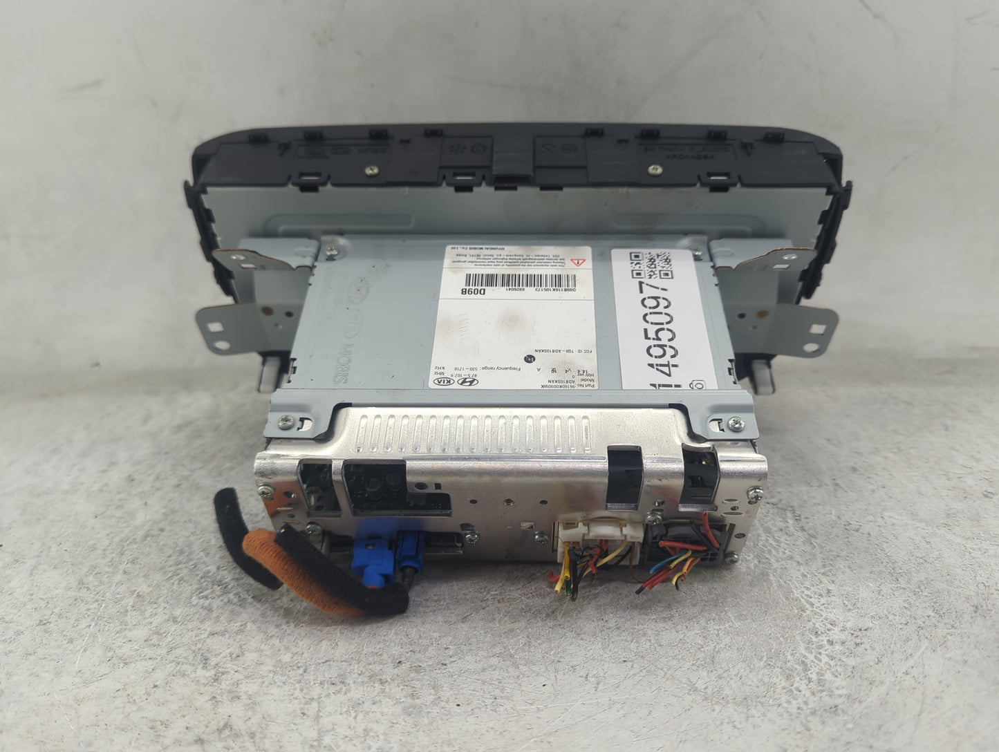 2020 Kia Soul Radio AM FM Cd Player Receiver Replacement P/N:96160K0090WK ADB10SKAN, TQ8-ADB10SKAN Fits OEM Used Auto Parts