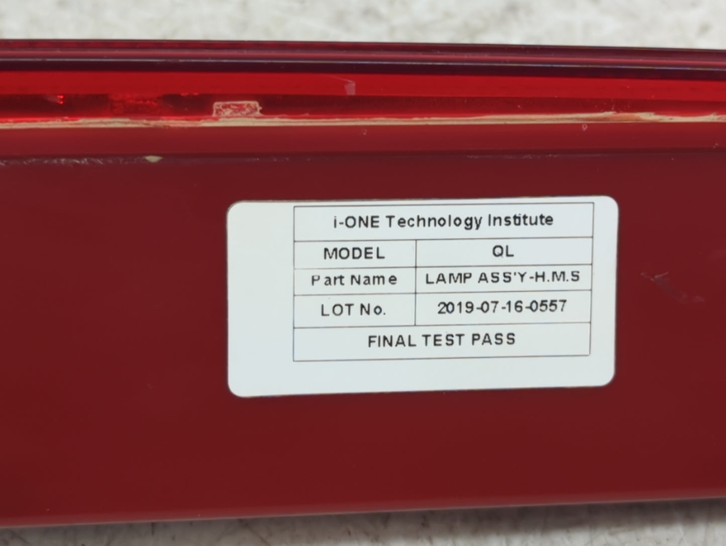 2020 Kia Sportage Third Brake Light Tail Light P/N:92700-D9000 Fits OEM Used Auto Parts - Oemusedautoparts1.com