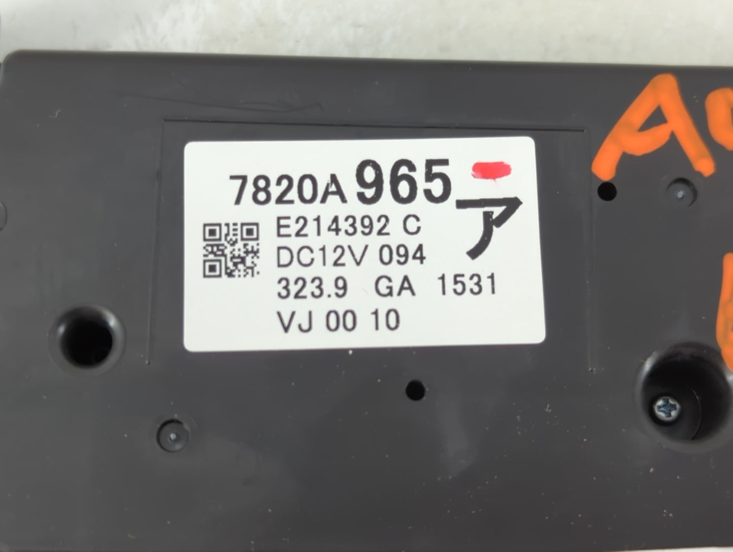 2020 Mitsubishi Eclipse Cross Climate Control Module Temperature AC/Heater Replacement P/N:7820A965 Fits OEM Used Auto Parts