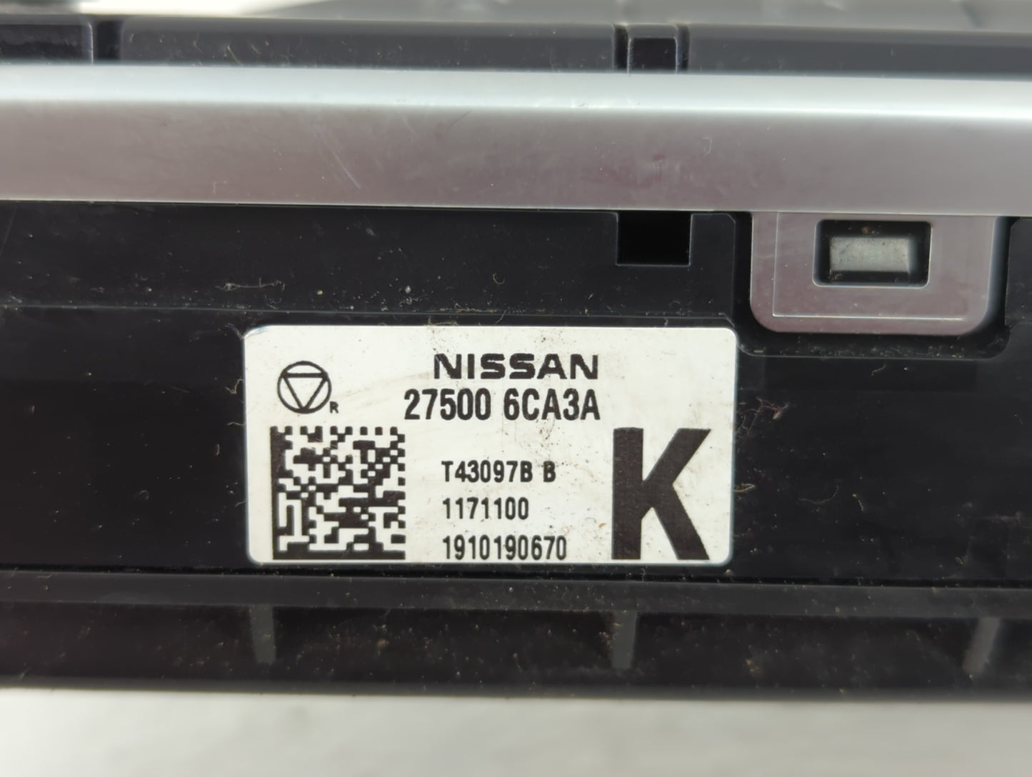 2019-2022 Nissan Altima Climate Control Module Temperature AC/Heater Replacement P/N:27500 6CA3A Fits Fits 2019 2020 2021 20