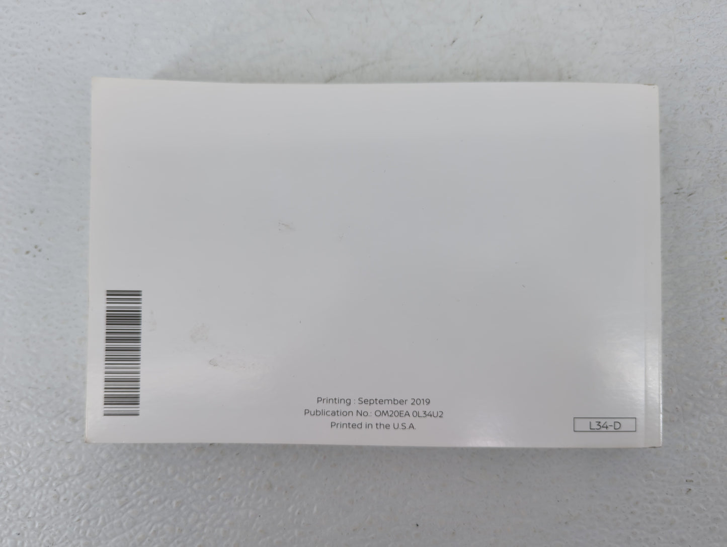 2020 Nissan Altima Owners Manual Book Guide OEM Used Auto Parts - Oemusedautoparts1.com