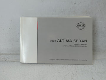 2020 Nissan Altima Owners Manual Book Guide P/N:OM20EA 0L34U2 OEM Used Auto Parts