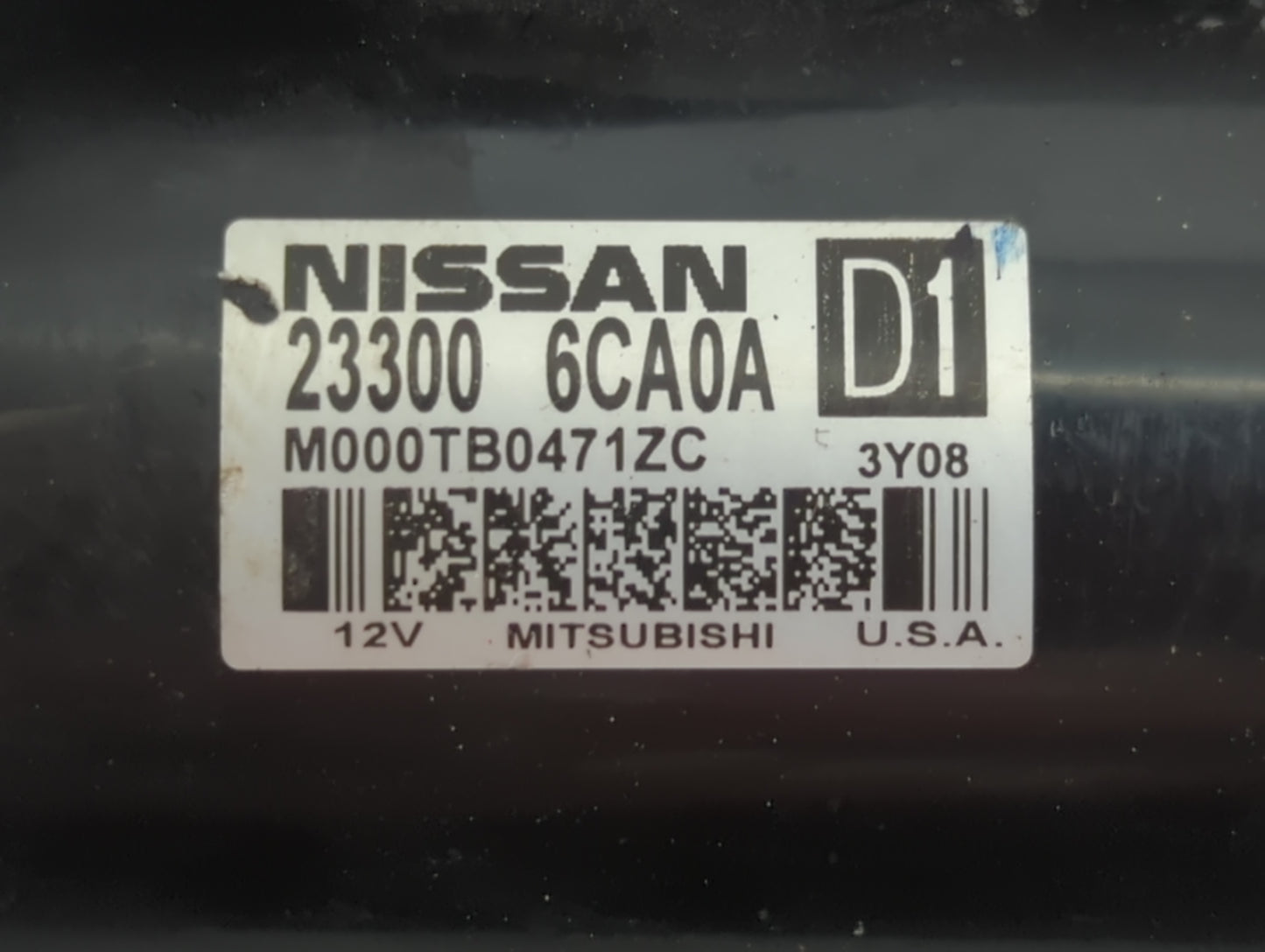 2019-2022 Nissan Altima Car Starter Motor Solenoid OEM P/N:23300 6CA0A Fits Fits 2019 2020 2021 2022 OEM Used Auto Parts - O