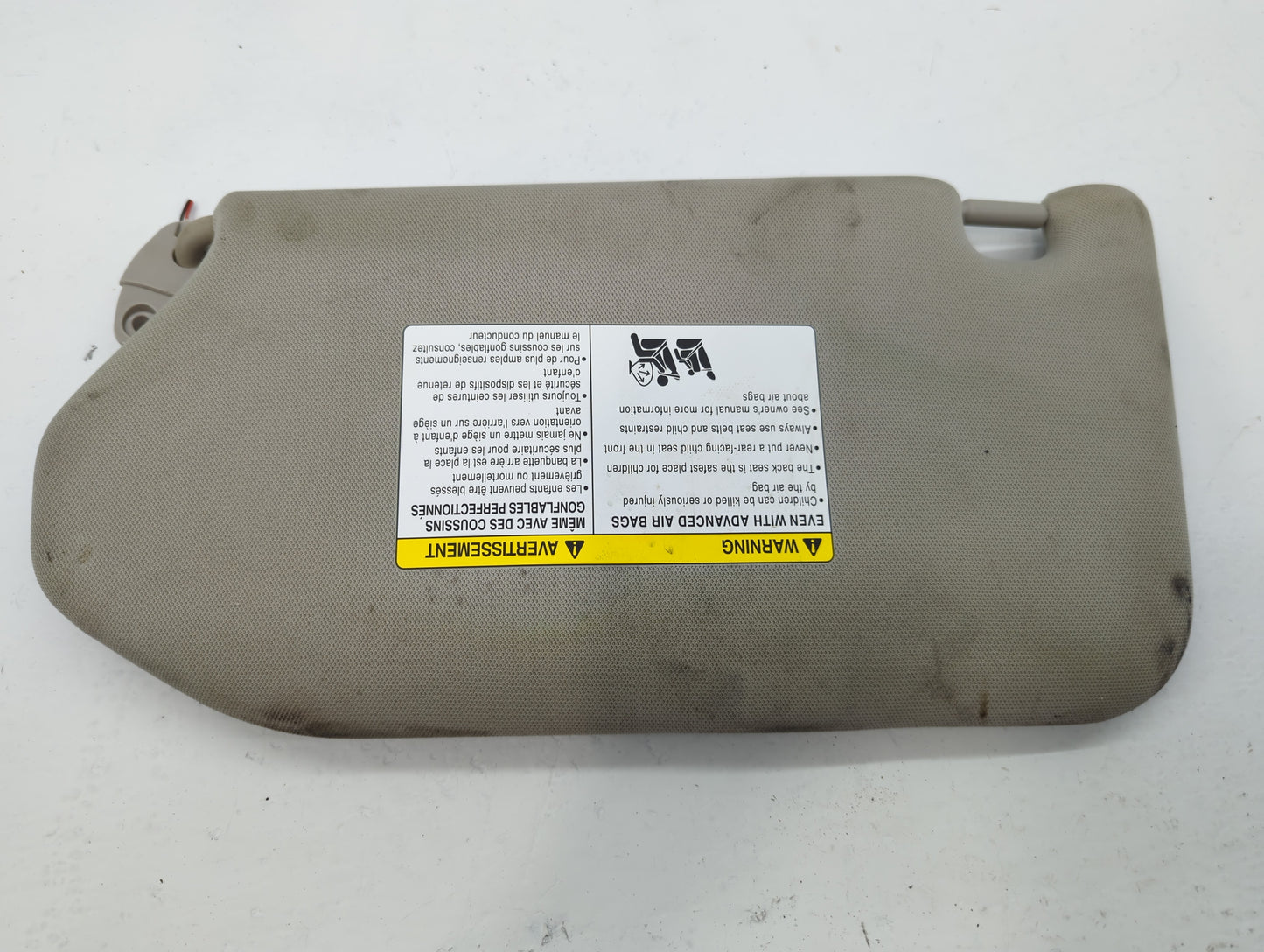 2019-2020 Nissan Pathfinder Sun Visor Shade Replacement Passenger Right Mirror Fits Fits 2019 2020 OEM Used Auto Parts - Oem