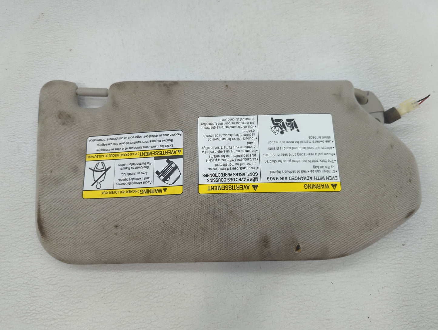 2019-2020 Nissan Pathfinder Sun Visor Shade Replacement Driver Left Mirror Fits Fits 2019 2020 OEM Used Auto Parts - Oemused