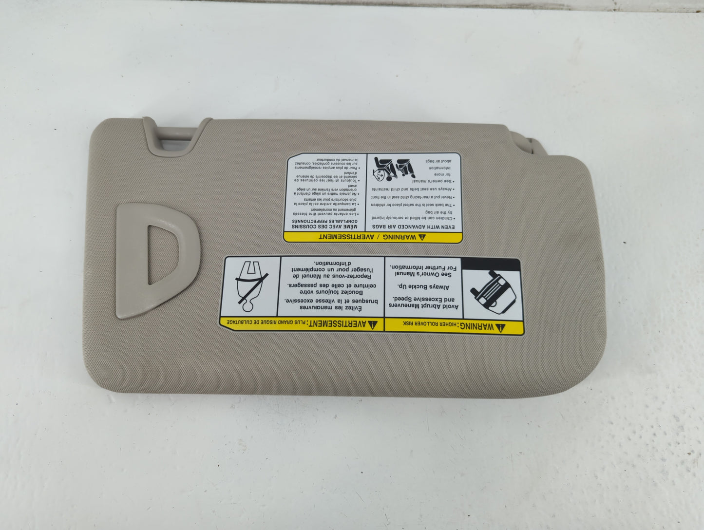 2018-2020 Nissan Rogue Sun Visor Shade Replacement Driver Left Mirror Fits Fits 2018 2019 2020 OEM Used Auto Parts - Oemused