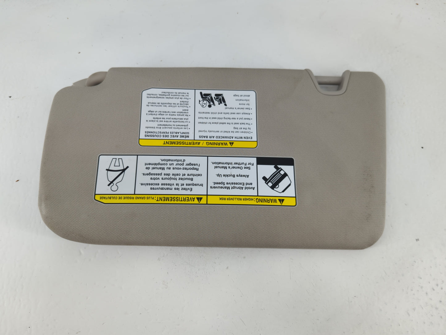 2018-2020 Nissan Rogue Sun Visor Shade Replacement Passenger Right Mirror Fits Fits 2018 2019 2020 OEM Used Auto Parts - Oem