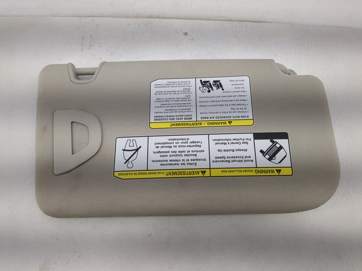 2018-2020 Nissan Rogue Sun Visor Shade Replacement Driver Left Mirror Fits Fits 2018 2019 2020 OEM Used Auto Parts - Oemused