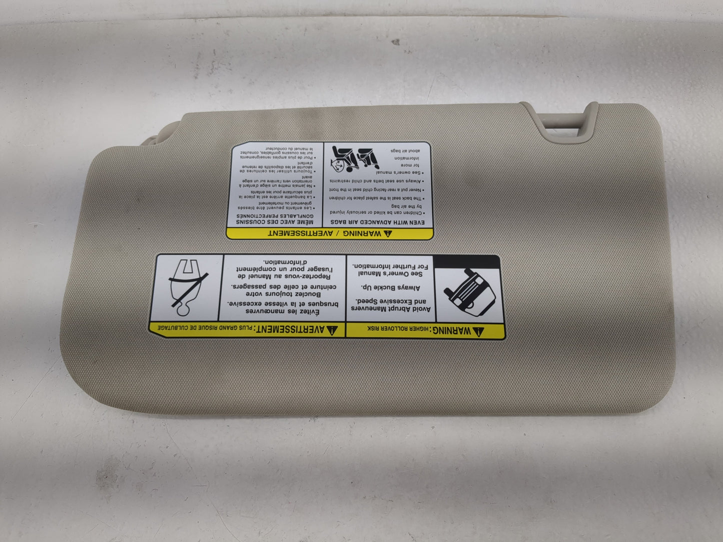2018-2020 Nissan Rogue Sun Visor Shade Replacement Passenger Right Mirror Fits Fits 2018 2019 2020 OEM Used Auto Parts - Oem