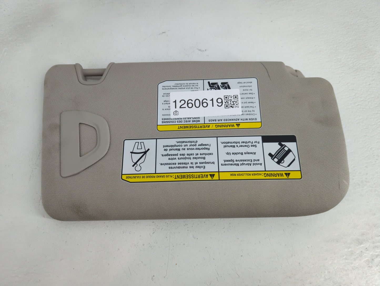 2018-2020 Nissan Rogue Sun Visor Shade Replacement Driver Left Mirror Fits Fits 2018 2019 2020 OEM Used Auto Parts - Oemused