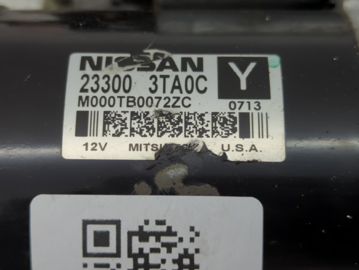 2015-2020 Nissan Rogue Car Starter Motor Solenoid OEM P/N:M000TB00722ZC 23300 3TA0C Fits Fits 2015 2016 2017 2018 2019 2020