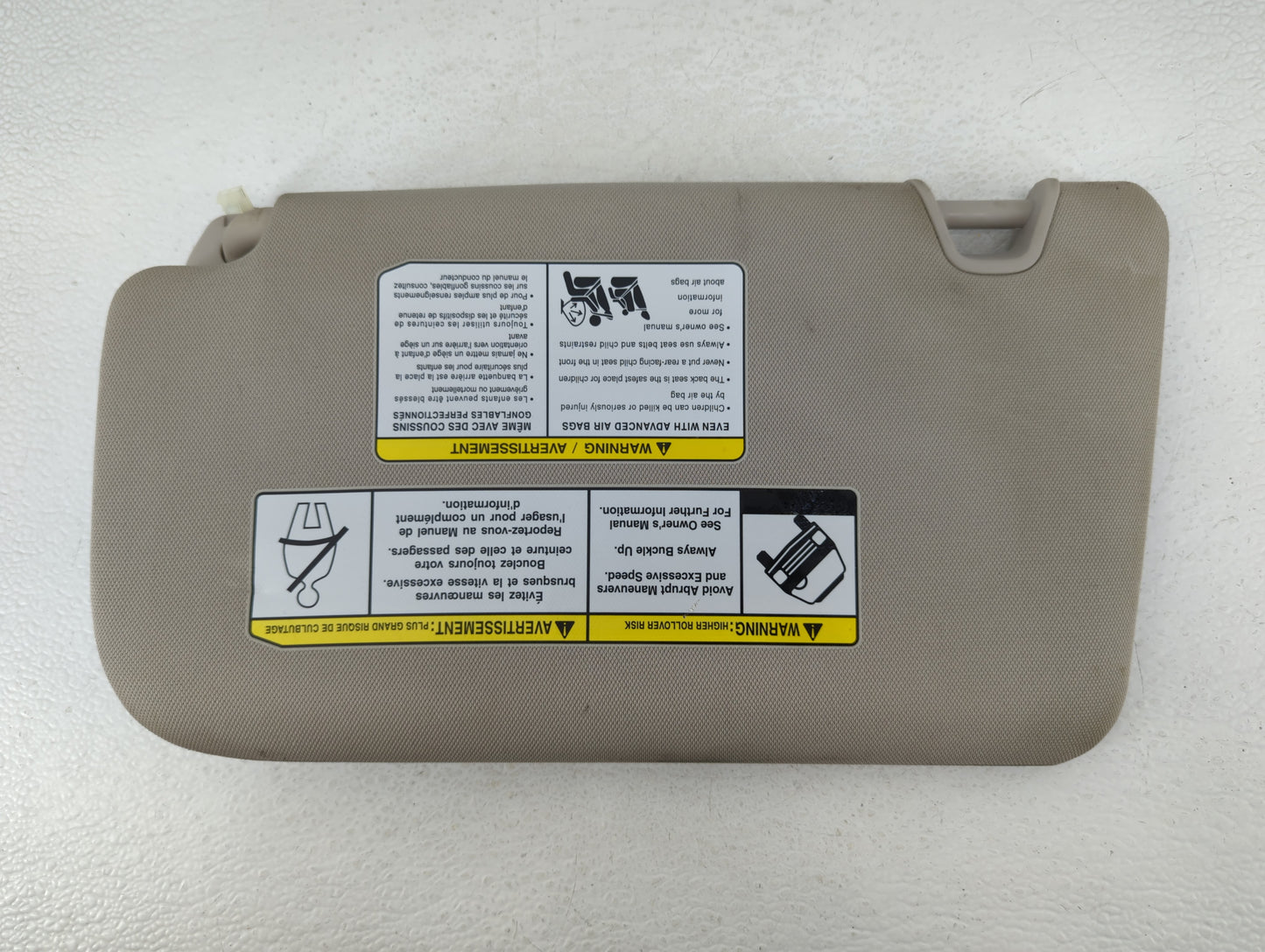 2018-2020 Nissan Rogue Sun Visor Shade Replacement Passenger Right Mirror Fits Fits 2018 2019 2020 OEM Used Auto Parts - Oem