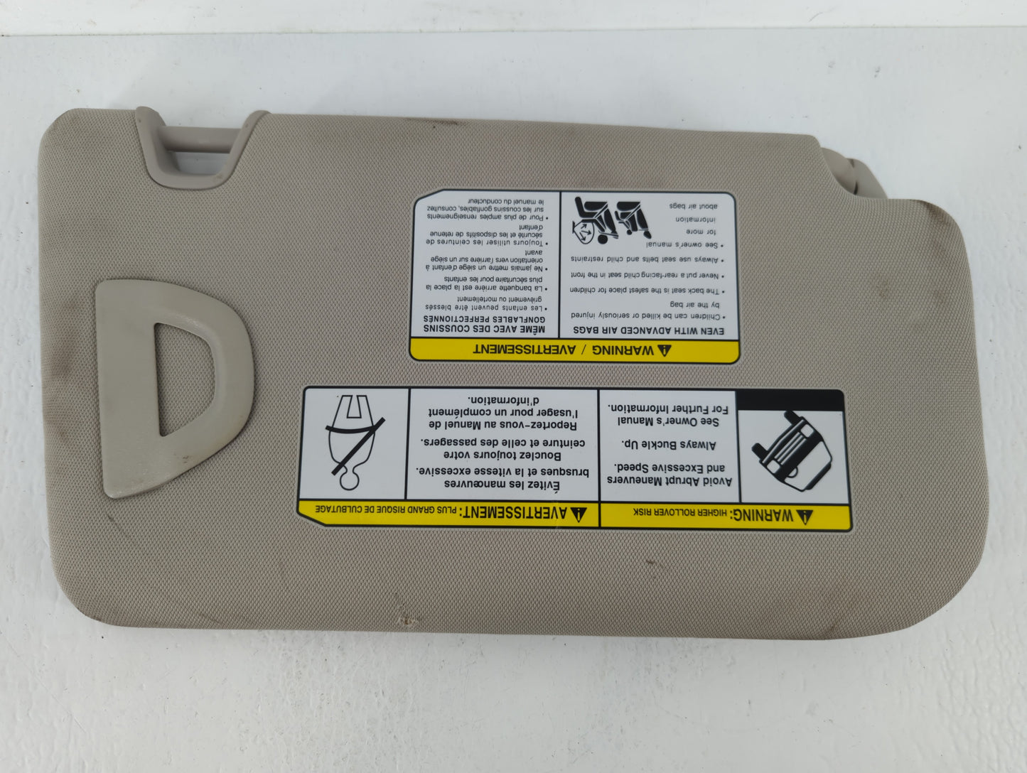 2018-2020 Nissan Rogue Sun Visor Shade Replacement Driver Left Mirror Fits Fits 2018 2019 2020 OEM Used Auto Parts - Oemused