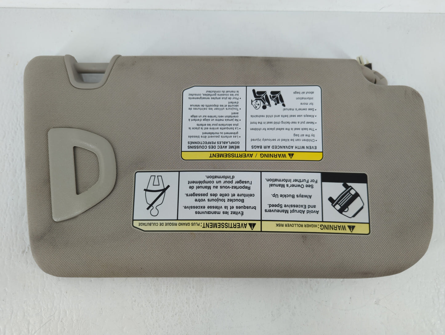 2018-2020 Nissan Rogue Sun Visor Shade Replacement Driver Left Mirror Fits Fits 2018 2019 2020 OEM Used Auto Parts - Oemused
