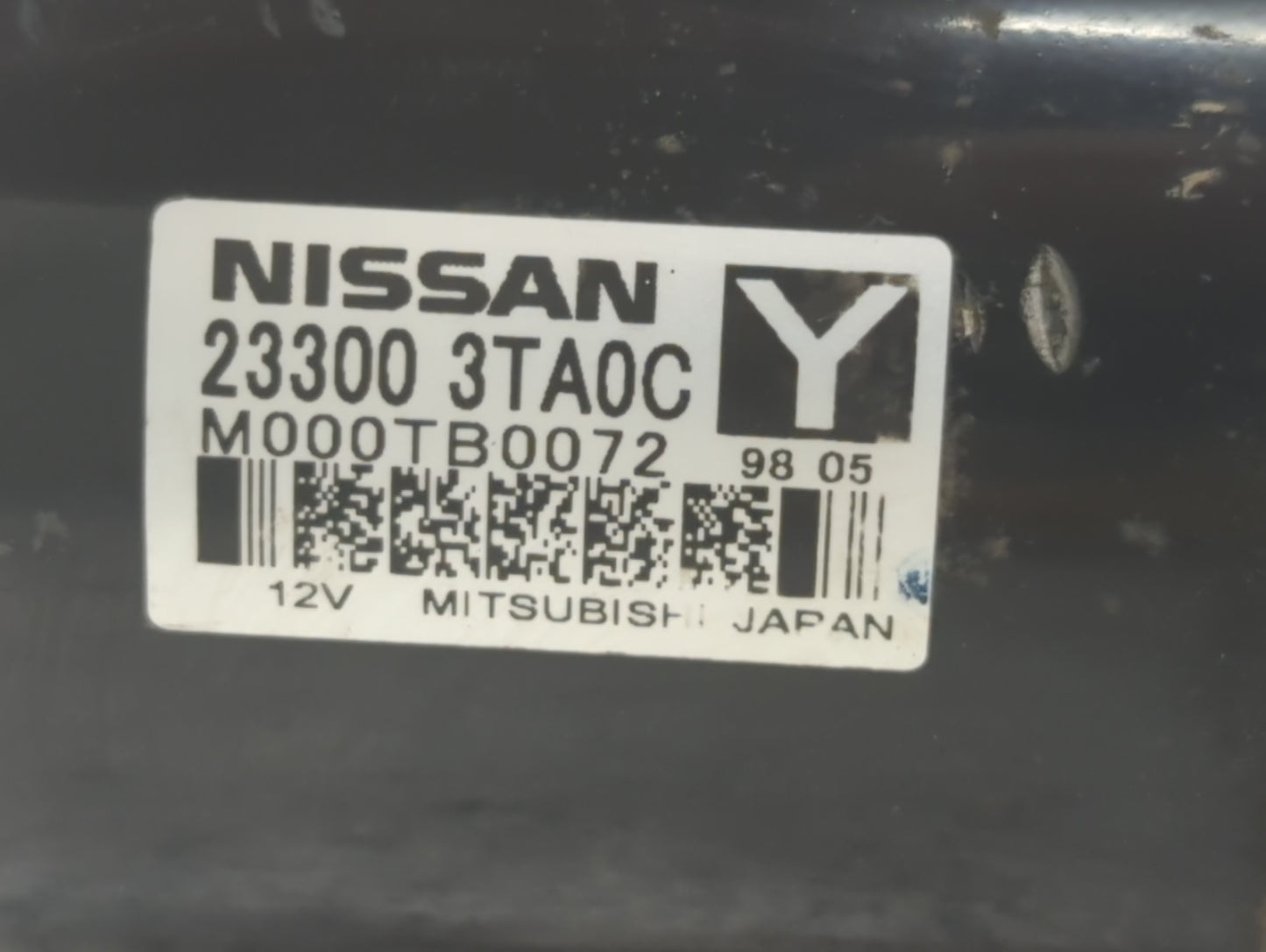 2015-2020 Nissan Rogue Car Starter Motor Solenoid OEM P/N:M000TB0072 23300 3TA0C Fits Fits 2015 2016 2017 2018 2019 2020 OEM