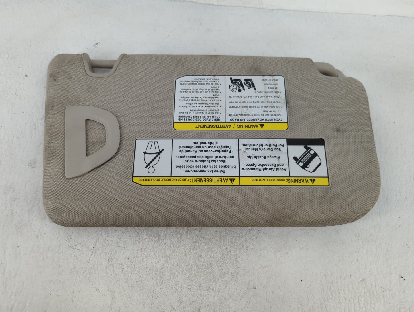 2018-2020 Nissan Rogue Sun Visor Shade Replacement Driver Left Mirror Fits Fits 2018 2019 2020 OEM Used Auto Parts - Oemused
