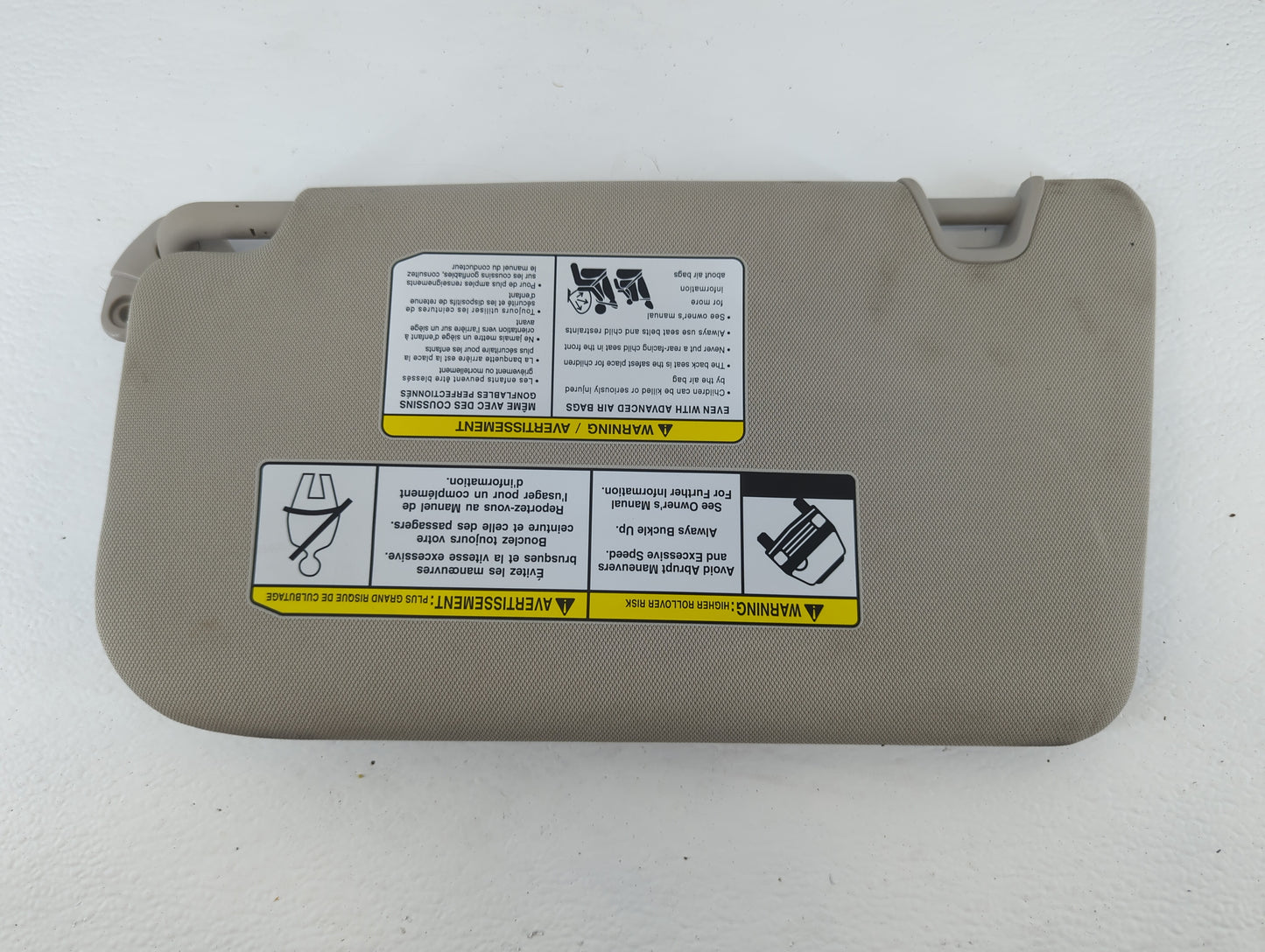 2018-2020 Nissan Rogue Sun Visor Shade Replacement Passenger Right Mirror Fits Fits 2018 2019 2020 OEM Used Auto Parts - Oem