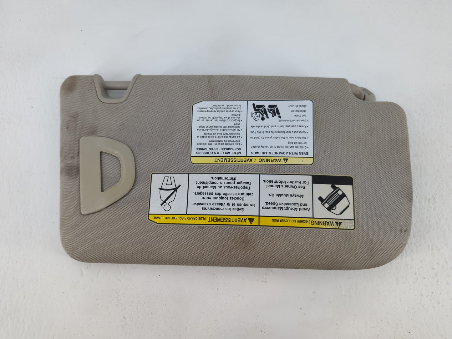 2018-2020 Nissan Rogue Sun Visor Shade Replacement Driver Left Mirror Fits Fits 2018 2019 2020 OEM Used Auto Parts - Oemused