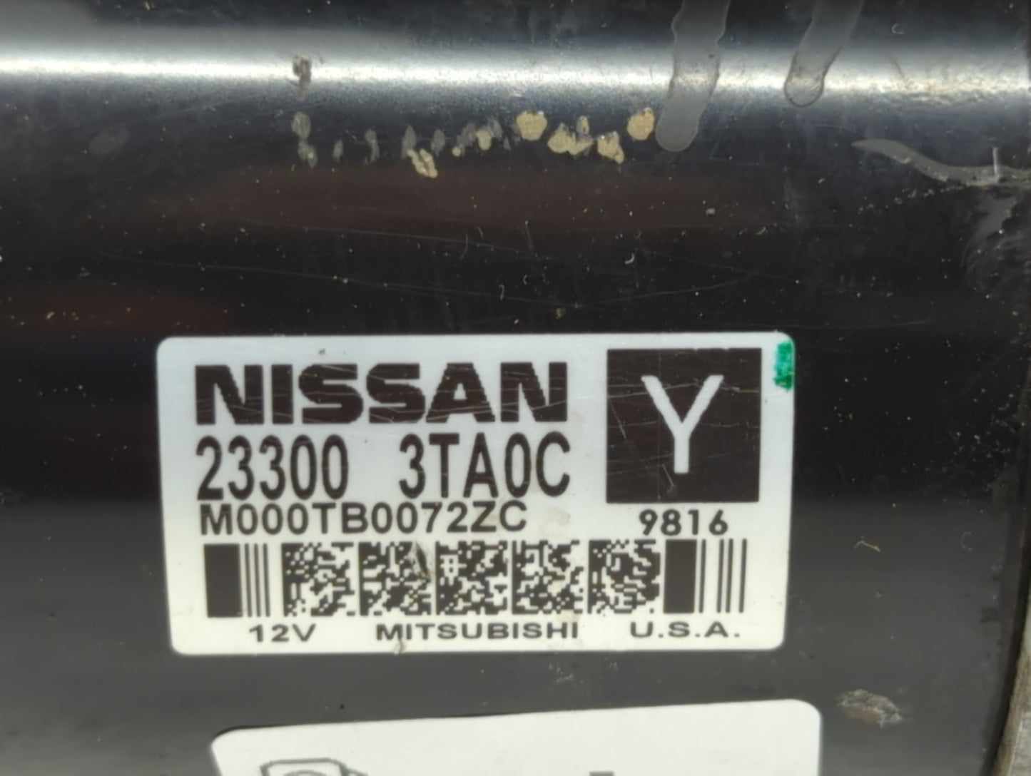 2015-2020 Nissan Rogue Car Starter Motor Solenoid OEM P/N:23300 3TA0C Fits Fits 2015 2016 2017 2018 2019 2020 OEM Used Auto