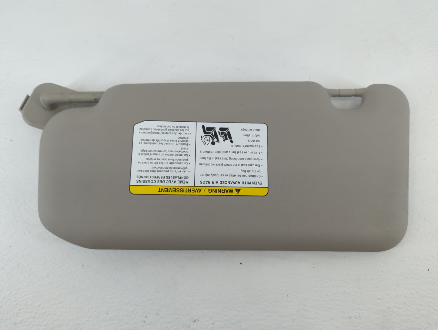 2020-2022 Nissan Sentra Sun Visor Shade Replacement Passenger Right Mirror Fits Fits 2020 2021 2022 OEM Used Auto Parts - Oe