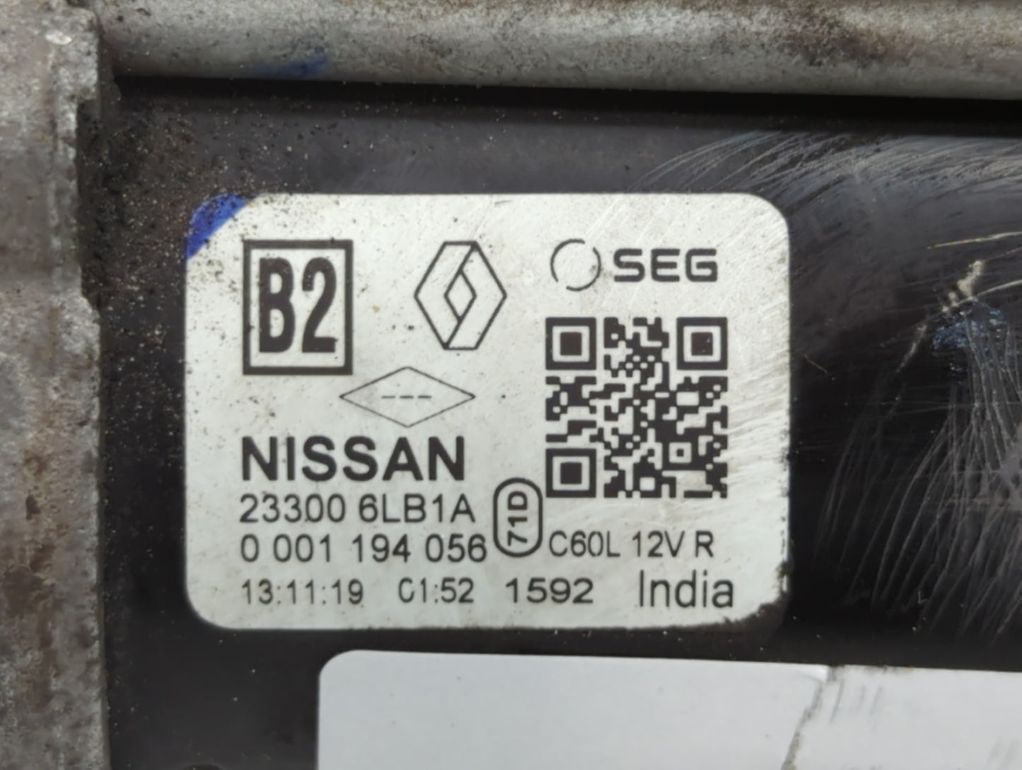 2020-2022 Nissan Sentra Car Starter Motor Solenoid OEM P/N:23300 6LB1A Fits Fits 2020 2021 2022 OEM Used Auto Parts - Oemuse
