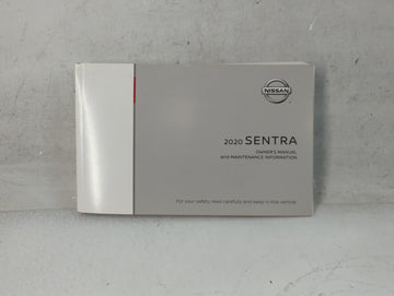 2020 Nissan Sentra Owners Manual Book Guide P/N:0M20EM 0B18U1 OEM Used Auto Parts