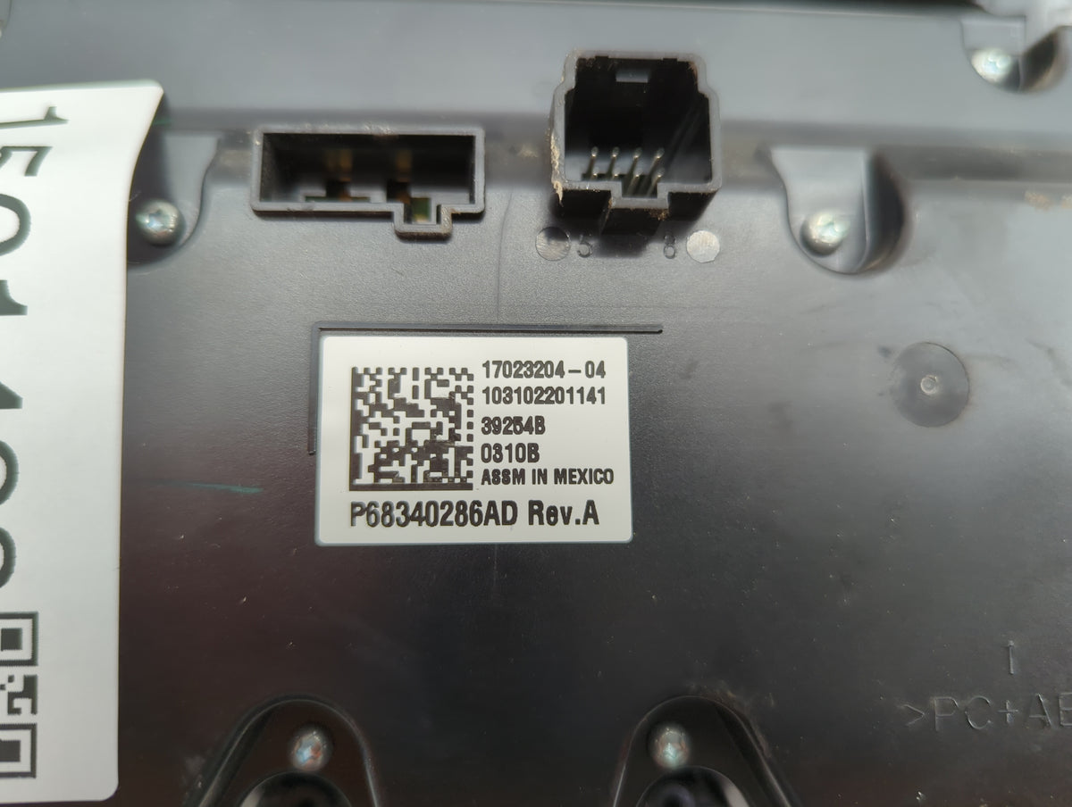 2020 Ram 1500 Climate Control Module Temperature AC/Heater Replacement P/N:P68340286AD Fits OEM Used Auto Parts - Oemusedaut