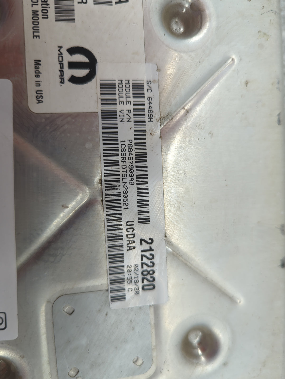2020-2022 Ram 1500 PCM Engine Control Computer ECU ECM PCU OEM P/N:P68467999AB 68434933AA, T0DEPD3401G62R Fits Fits 2020 202