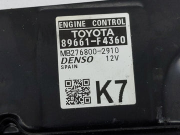 2020 Toyota C-Hr PCM Engine Control Computer ECU ECM PCU OEM P/N:89661-F4360 Fits OEM Used Auto Parts