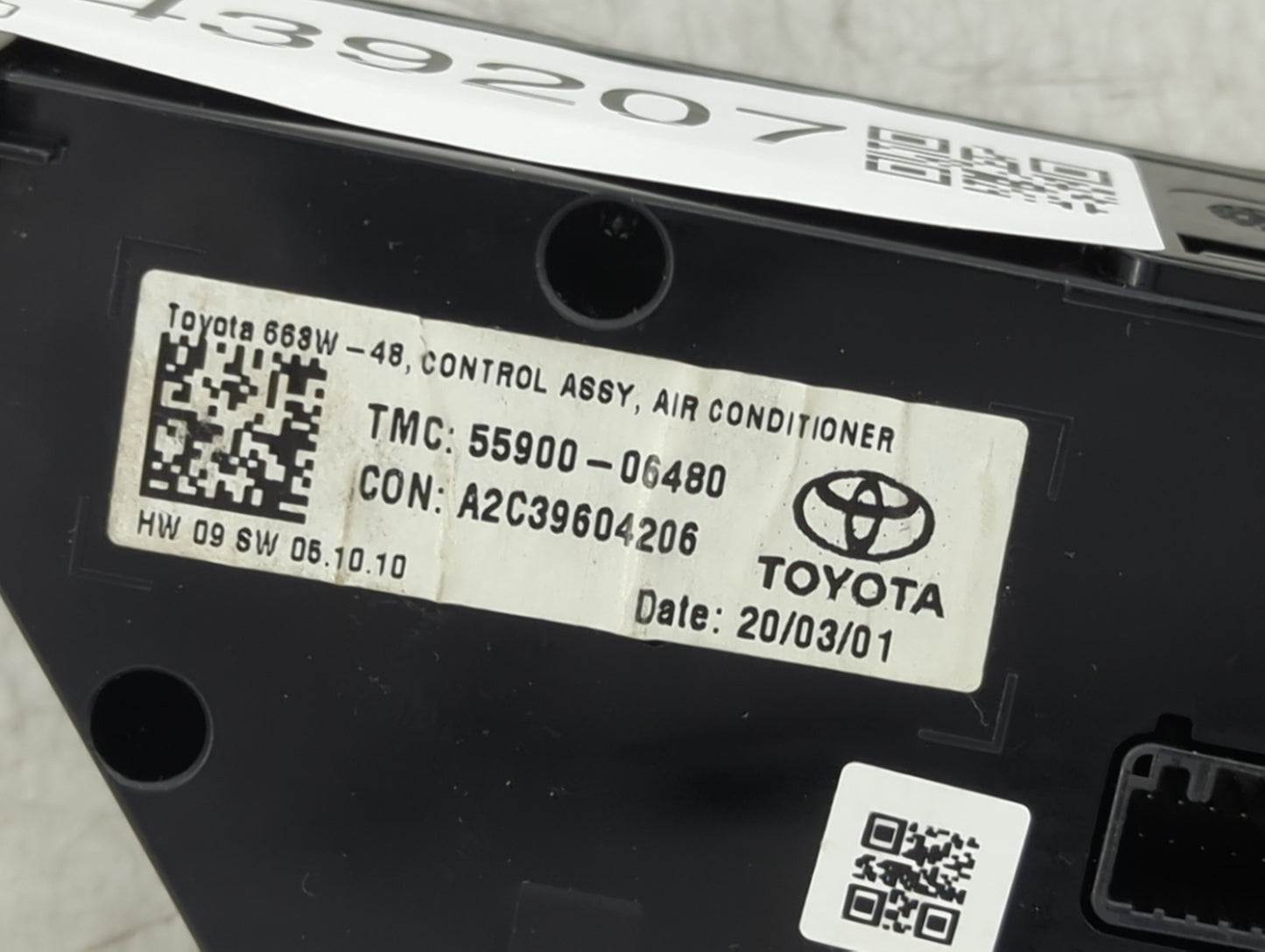 2018-2022 Toyota Camry Climate Control Module Temperature AC/Heater Replacement P/N:55900-06480 A2C39604206 Fits OEM Used Au