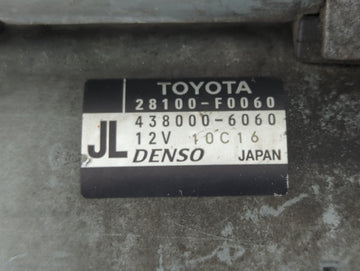 2018-2022 Toyota Camry Car Starter Motor Solenoid OEM P/N:438000-6060 28100-F0060 Fits Fits 2018 2019 2020 2021 2022 OEM Used Auto Parts