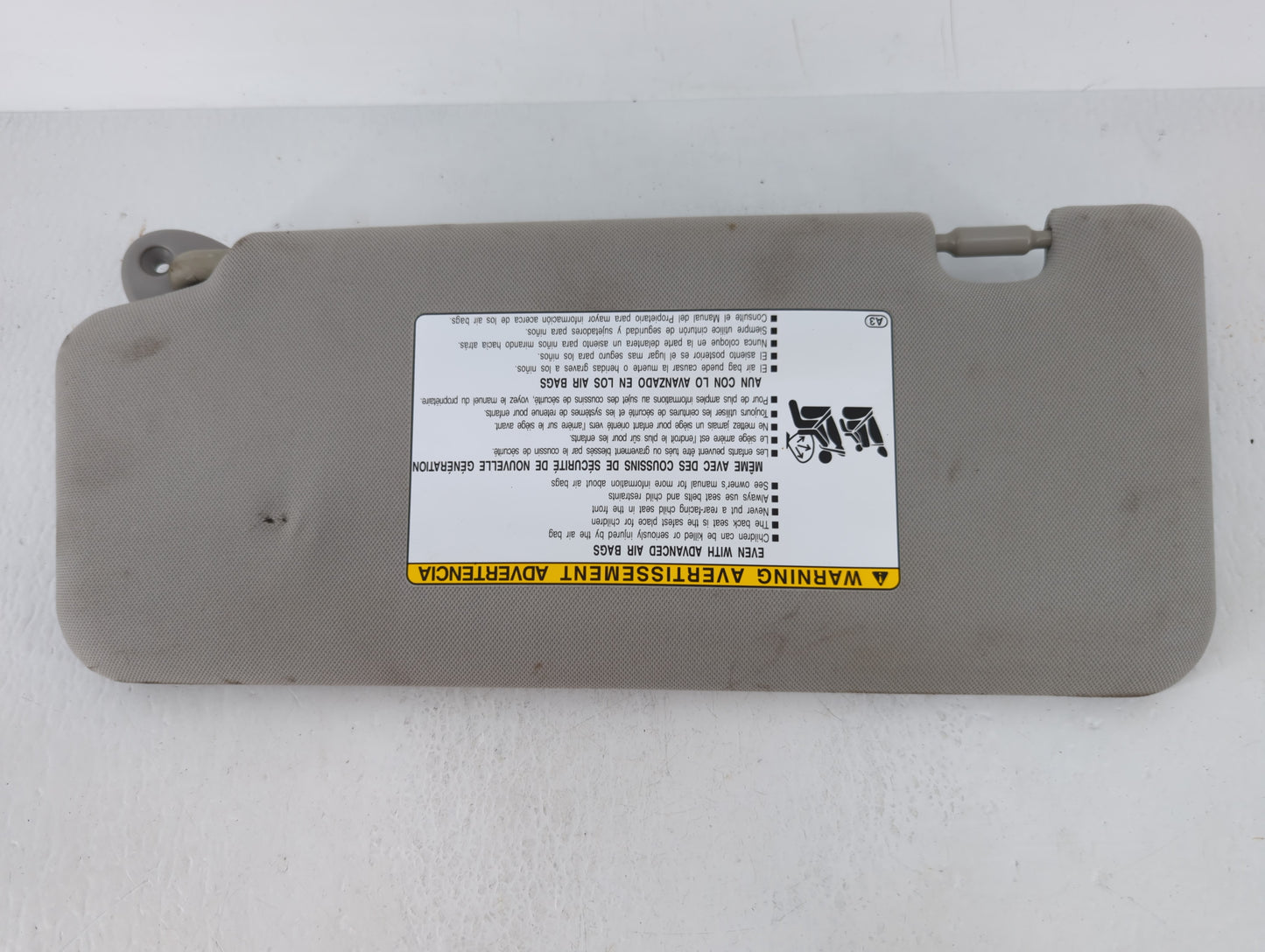 2020-2022 Toyota Highlander Sun Visor Shade Replacement Passenger Right Mirror Fits Fits 2020 2021 2022 OEM Used Auto Parts