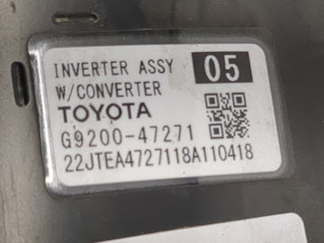 2017-2022 Toyota Prius Prime Hybrid DC Synergy Drive Power Inverter P/N:G9200-47271 G9200-47272 Fits OEM Used Auto Parts