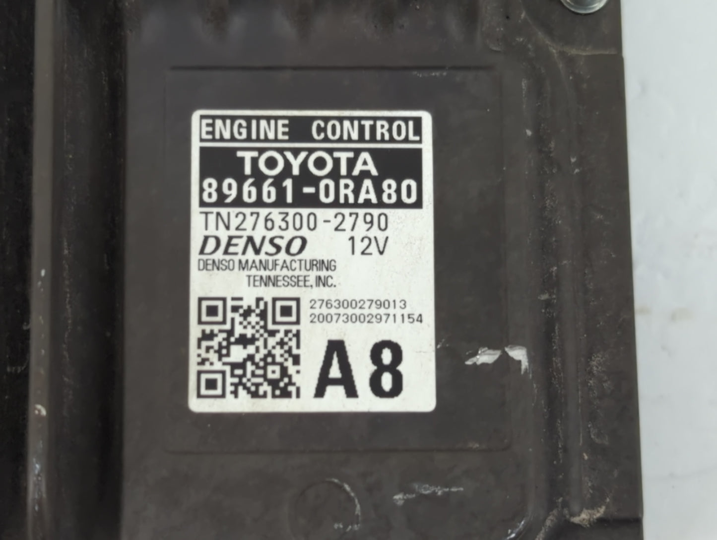 2019-2020 Toyota Rav4 PCM Engine Control Computer ECU ECM PCU OEM P/N:89661-0RA80 Fits Fits 2019 2020 OEM Used Auto Parts -