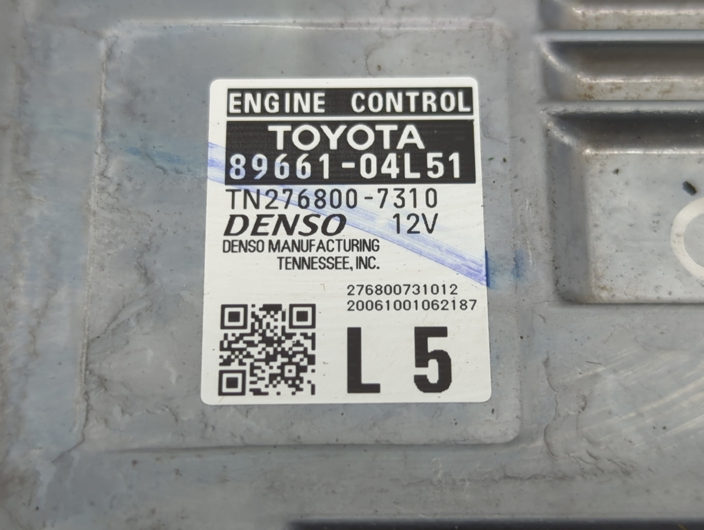 2020 Toyota Tacoma PCM Engine Control Computer ECU ECM PCU OEM P/N:89661-04L51 TN276800-7310 Fits OEM Used Auto Parts - Oemu