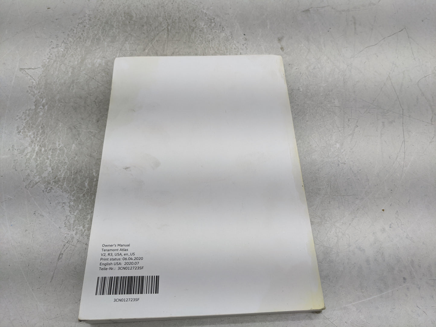 2020 Volkswagen Atlas Owners Manual Book Guide OEM Used Auto Parts - Oemusedautoparts1.com
