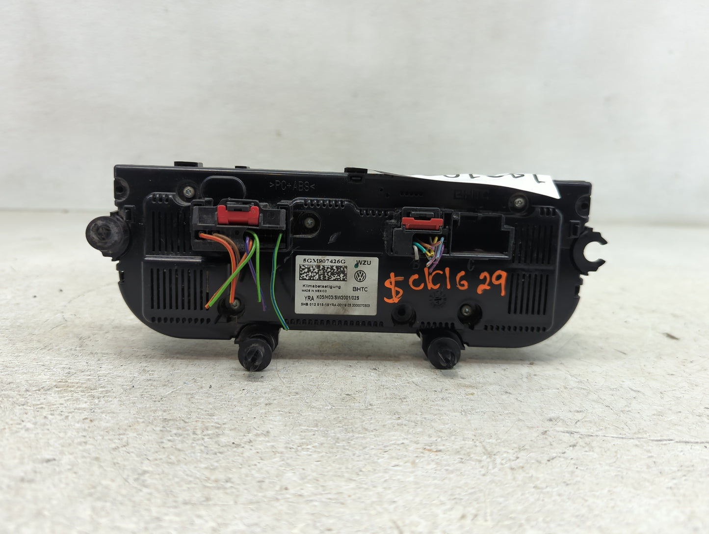 2018-2019 Volkswagen Golf Climate Control Module Temperature AC/Heater Replacement P/N:5GM907426G Fits Fits 2018 2019 OEM Us